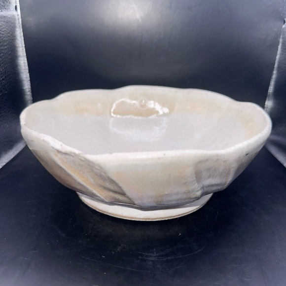 Signed 2014 Chris Luther Stoneware Bowl Seagrive North Carolina Pottery - Picture 1 of 7